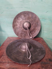 CYMBALES GONG ANCIENNE CHINOISE EN CUIVRE