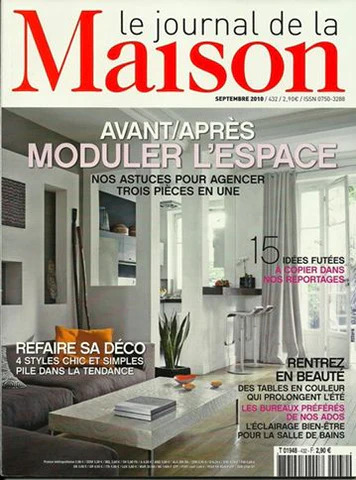 Le journal de la Maison  avant / Après parle de Galerie Cristo