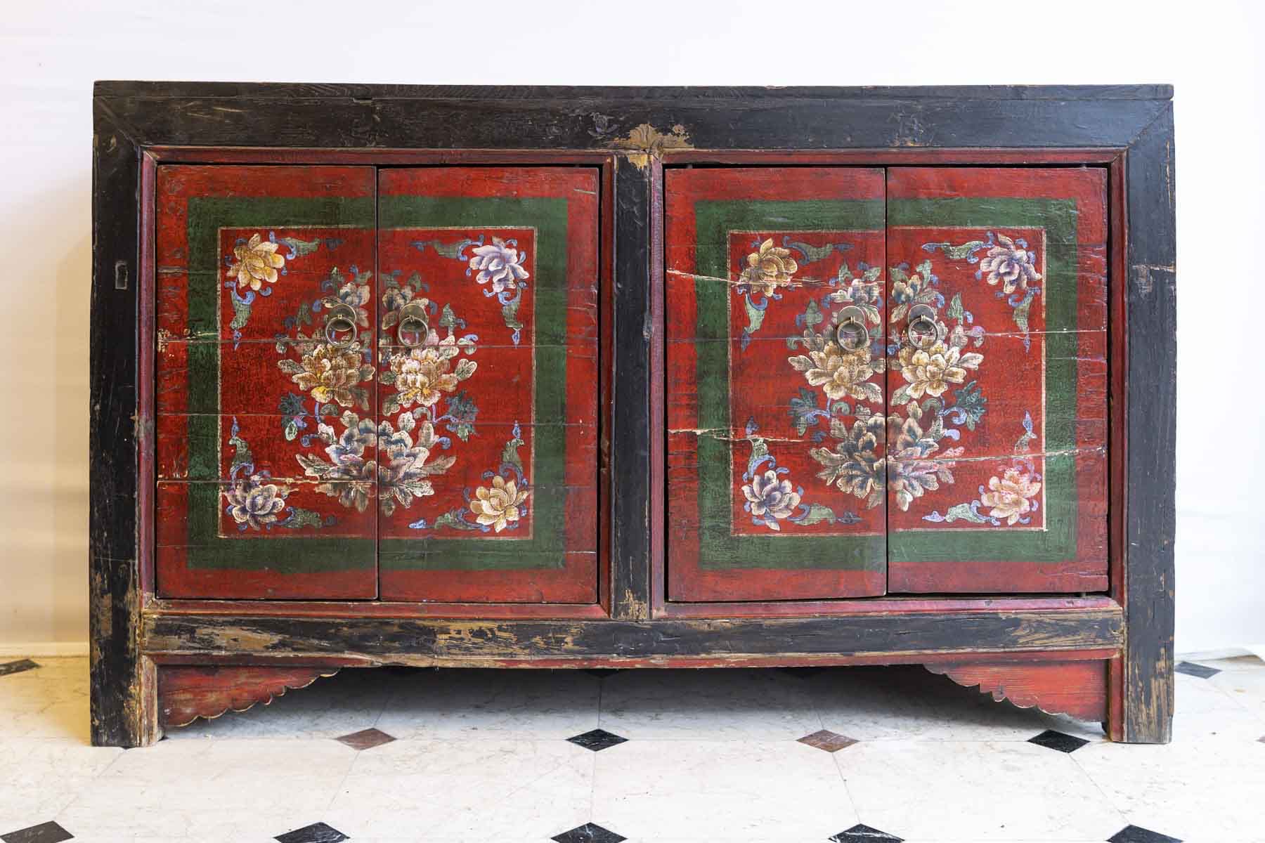 Buffet 4 portes ancien chinois