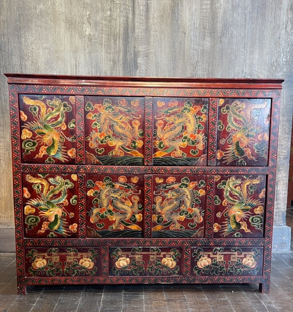 Buffet motifs tibétains